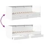 Liege mit weißen Holzwerkstoffschubladen 90x190 cm von vidaXL, Betten und Lattenroste - Ref: Foro24-3280853, Preis: 209,61 €,...