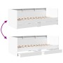 Liege mit weißen Holzwerkstoffschubladen 90x190 cm von vidaXL, Betten und Lattenroste - Ref: Foro24-3280853, Preis: 198,40 €,...