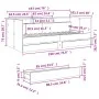 Liege mit weißen Holzwerkstoffschubladen 90x190 cm von vidaXL, Betten und Lattenroste - Ref: Foro24-3280853, Preis: 209,61 €,...
