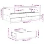 Lounger with white engineered wood drawers 90x200 cm by vidaXL, Beds and slatted bases - Ref: Foro24-3280818, Price: 196,60 €...