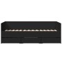 Tumbona con cajones madera de ingeniería negro 90x190 cm de vidaXL, Camas y somieres - Ref: Foro24-3280826, Precio: 206,99 €,...