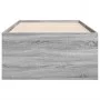 Tumbona con cajones madera ingeniería gris Sonoma 100x200 cm de vidaXL, Camas y somieres - Ref: Foro24-3280872, Precio: 217,2...