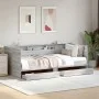 Sonoma gray engineered wood lounger with drawers 90x190 cm by vidaXL, Beds and slatted bases - Ref: Foro24-3280858, Price: 23...