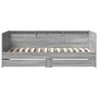 Sonoma gray engineered wood lounger with drawers 90x190 cm by vidaXL, Beds and slatted bases - Ref: Foro24-3280858, Price: 23...