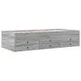 Sonoma gray engineered wood lounger with drawers 90x200 cm by vidaXL, Beds and slatted bases - Ref: Foro24-3280879, Price: 17...