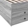 Tumbona con cajones madera ingeniería gris Sonoma 90x200 cm de vidaXL, Camas y somieres - Ref: Foro24-3280879, Precio: 174,68...