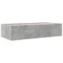 Concrete gray engineered wood lounger with drawers 100x200 cm by vidaXL, Beds and slatted bases - Ref: Foro24-3280870, Price:...