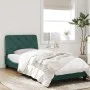 Dark green velvet bed frame with headboard 90x200 cm by vidaXL, Beds and slatted bases - Ref: Foro24-3207902, Price: 147,96 €...