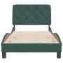 Dark green velvet bed frame with headboard 90x200 cm by vidaXL, Beds and slatted bases - Ref: Foro24-3207902, Price: 147,96 €...