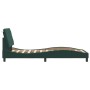 Dark green velvet bed frame with headboard 90x200 cm by vidaXL, Beds and slatted bases - Ref: Foro24-3207902, Price: 138,32 €...
