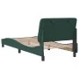 Dark green velvet bed frame with headboard 90x200 cm by vidaXL, Beds and slatted bases - Ref: Foro24-3207902, Price: 147,96 €...