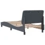 Dark gray velvet bed frame with headboard 90x200cm by vidaXL, Beds and slatted bases - Ref: Foro24-3207900, Price: 153,88 €, ...