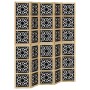 Divider screen 5 panels solid Paulownia wood brown black by vidaXL, Room dividers - Ref: Foro24-358808, Price: 197,52 €, Disc...