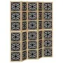 Trennwand 5 Paneele aus massivem Paulownia-Holz braun schwarz von vidaXL, Raumteiler - Ref: Foro24-358808, Preis: 169,56 €, R...
