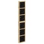 Divider screen 5 panels solid Paulownia wood brown black by vidaXL, Room dividers - Ref: Foro24-358808, Price: 197,52 €, Disc...