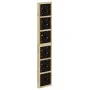 Trennwand 5 Paneele aus massivem Paulownia-Holz braun schwarz von vidaXL, Raumteiler - Ref: Foro24-358808, Preis: 169,56 €, R...