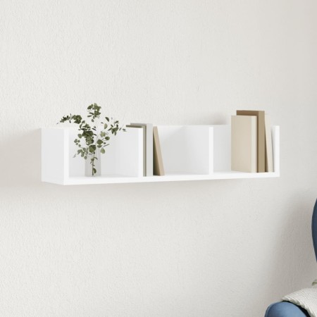 White engineered wood wall cabinet 75x18x16.5 cm by vidaXL, Shelves and shelves - Ref: Foro24-840429, Price: 24,94 €, Discoun...