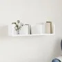Weißer Wandschrank aus Holzwerkstoff, 75 x 18 x 16,5 cm von vidaXL, Regale und Regale - Ref: Foro24-840429, Preis: 24,53 €, R...