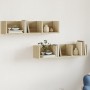 Muebles de pared 2 uds madera de ingeniería roble Sonoma de vidaXL, Estantes y estanterías - Ref: Foro24-840434, Precio: 36,49 €