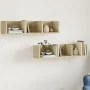 Wandmöbel, 2 Stück, Holzwerkstoff, Sonoma-Eiche von vidaXL, Regale und Regale - Ref: Foro24-840434, Preis: 34,92 €, Rabatt: %