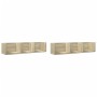 Wandmöbel, 2 Stück, Holzwerkstoff, Sonoma-Eiche von vidaXL, Regale und Regale - Ref: Foro24-840434, Preis: 35,30 €, Rabatt: %