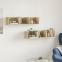 Wandmöbel, 2 Stück, Holzwerkstoff, Sonoma-Eiche von vidaXL, Regale und Regale - Ref: Foro24-840434, Preis: 35,30 €, Rabatt: %