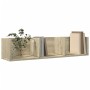 Wandmöbel, 2 Stück, Holzwerkstoff, Sonoma-Eiche von vidaXL, Regale und Regale - Ref: Foro24-840434, Preis: 35,30 €, Rabatt: %