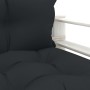 Palettensofa für Gartenholz mit anthrazitfarbenen Kissen von vidaXL, Outdoor-Sofas - Ref: Foro24-3052372, Preis: 110,56 €, Ra...