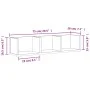 Wandmöbel, 2 Stück, Holzwerkstoff, Sonoma-Eiche von vidaXL, Regale und Regale - Ref: Foro24-840434, Preis: 34,92 €, Rabatt: %