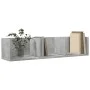 Wall Furniture 2pcs Concrete Gray Engineered Wood by vidaXL, Shelves and shelves - Ref: Foro24-840436, Price: 31,13 €, Discou...