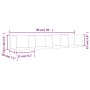 Weißer Wandschrank aus Holzwerkstoff, 99 x 18 x 16,5 cm von vidaXL, Regale und Regale - Ref: Foro24-840443, Preis: 31,01 €, R...