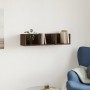 Oak brown engineered wood wall cabinet 75x18x16.5 cm by vidaXL, Shelves and shelves - Ref: Foro24-840441, Price: 20,05 €, Dis...