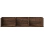 Oak brown engineered wood wall cabinet 75x18x16.5 cm by vidaXL, Shelves and shelves - Ref: Foro24-840441, Price: 20,05 €, Dis...