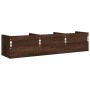 Oak brown engineered wood wall cabinet 75x18x16.5 cm by vidaXL, Shelves and shelves - Ref: Foro24-840441, Price: 20,05 €, Dis...
