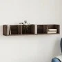 Mueble de pared madera de ingeniería marrón roble 99x18x16,5 cm de vidaXL, Estantes y estanterías - Ref: Foro24-840455, Preci...