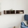 Oak brown engineered wood wall cabinet 99x18x16.5 cm by vidaXL, Shelves and shelves - Ref: Foro24-840455, Price: 27,58 €, Dis...