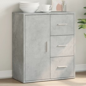 Concrete gray engineered wood sideboard 60x31x70 cm by vidaXL, Sideboards - Ref: Foro24-840474, Price: 79,75 €, Discount: %