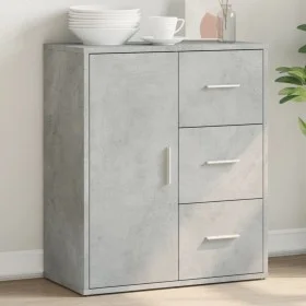 Concrete gray engineered wood sideboard 60x31x70 cm by vidaXL, Sideboards - Ref: Foro24-840474, Price: 78,87 €, Discount: %