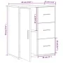 Concrete gray engineered wood sideboard 60x31x70 cm by vidaXL, Sideboards - Ref: Foro24-840474, Price: 78,87 €, Discount: %
