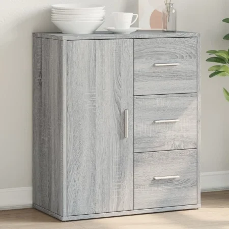 Sonoma gray engineered wood sideboard 60x31x70 cm by vidaXL, Sideboards - Ref: Foro24-840476, Price: 80,78 €, Discount: %