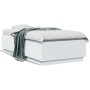 Estructura de cama con LED madera ingeniería blanco 90x190 cm de vidaXL, Camas y somieres - Ref: Foro24-3209660, Precio: 135,...
