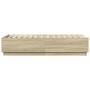 Estructura cama con luces LED madera roble Sonoma 90x190 cm de vidaXL, Camas y somieres - Ref: Foro24-3209662, Precio: 131,43...