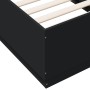 Estructura de cama madera de ingeniería negra 90x190 cm de vidaXL, Camas y somieres - Ref: Foro24-3209752, Precio: 114,44 €
