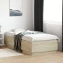 Bettgestell aus Sonoma-Eiche-Holzwerkstoff, 90 x 200 cm von vidaXL, Betten und Lattenroste - Ref: Foro24-3209725, Preis: 113,...