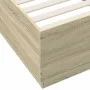Bettgestell aus Sonoma-Eiche-Holzwerkstoff, 90 x 200 cm von vidaXL, Betten und Lattenroste - Ref: Foro24-3209725, Preis: 113,...