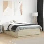 Bettgestell aus Sonoma-Eiche-Holzwerkstoff, 120 x 190 cm von vidaXL, Betten und Lattenroste - Ref: Foro24-3209746, Preis: 136...