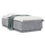 Concrete gray engineered wood bed frame 100x200cm by vidaXL, Beds and slatted bases - Ref: Foro24-3209719, Price: 116,55 €, D...