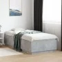 Betongrauer Bettrahmen aus Holzwerkstoff, 100 x 200 cm von vidaXL, Betten und Lattenroste - Ref: Foro24-3209719, Preis: 115,1...