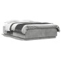 Estructura de cama madera de ingeniería gris hormigón 120x200cm de vidaXL, Camas y somieres - Ref: Foro24-3209712, Precio: 14...