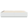 Estructura de cama madera de ingeniería blanca 200x200 cm de vidaXL, Camas y somieres - Ref: Foro24-3209674, Precio: 170,63 €